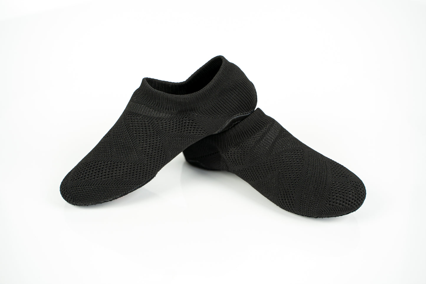 Bella Suede Sole Dance Flat - Black