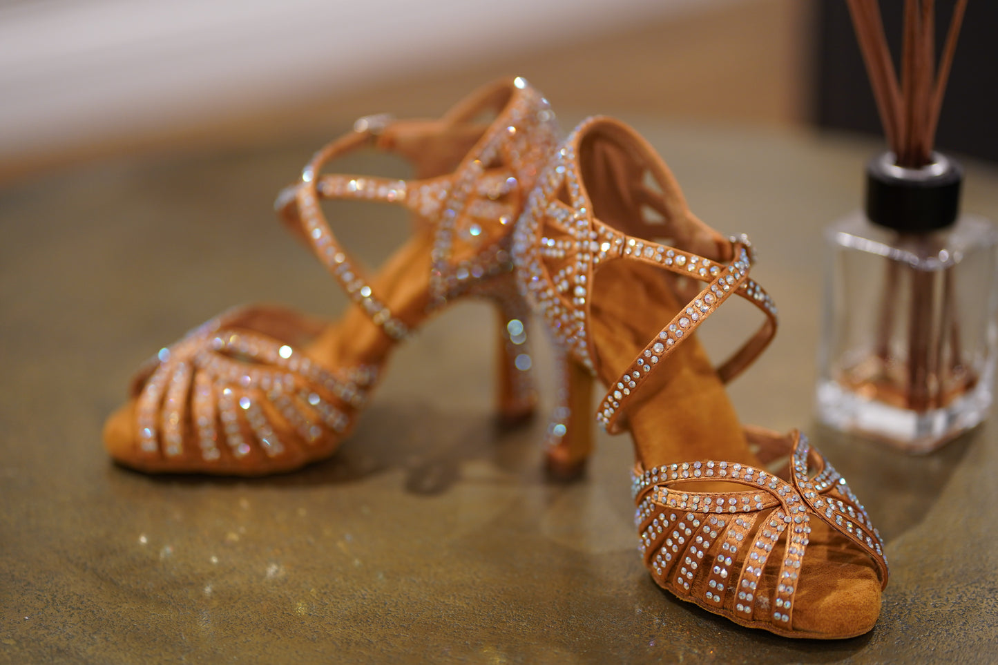 Abelia Dance Shoes - Brown (with Extra Cushioned Padding)