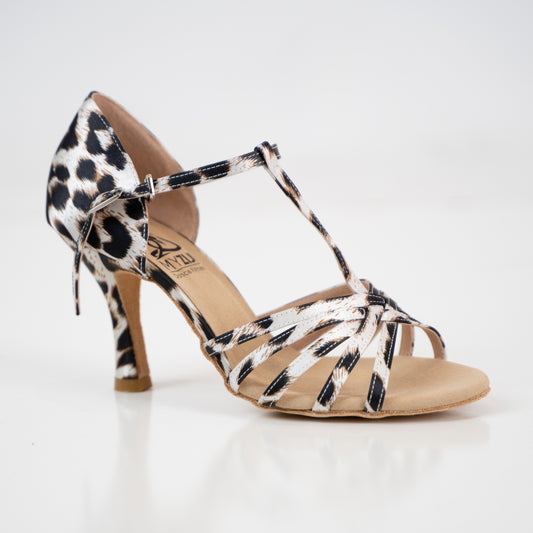 Amira T-straps Dance Shoes - Leopard