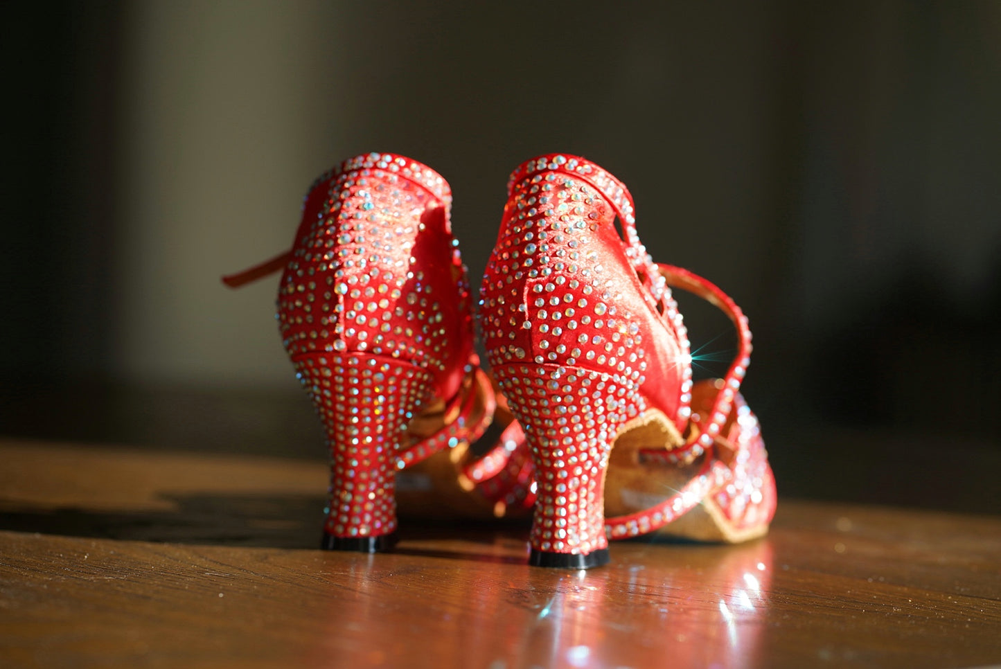 Abelia Dance Shoes - Red (with Extra Cushioned Padding)