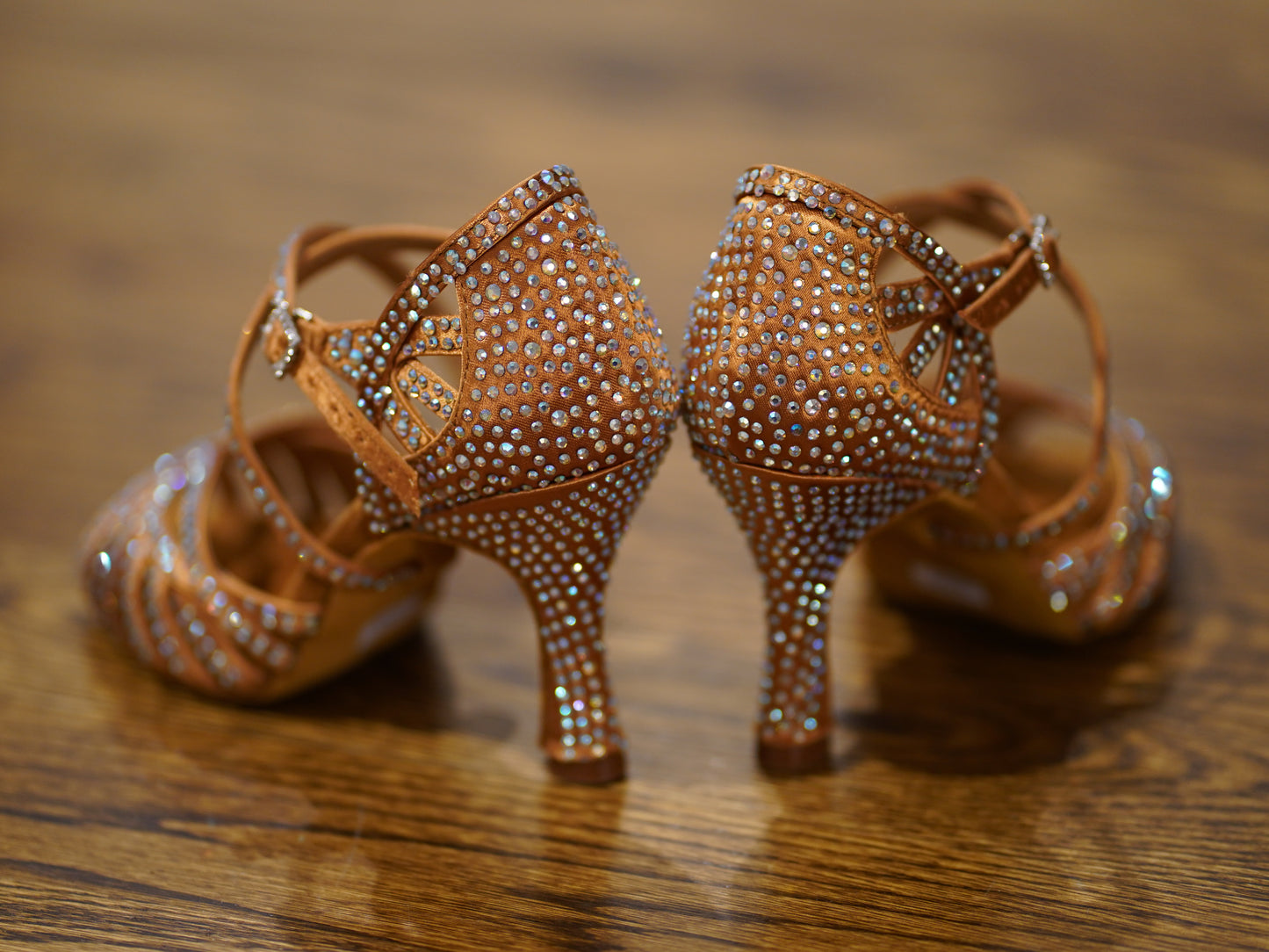 Abelia Dance Shoes - Brown (with Extra Cushioned Padding)