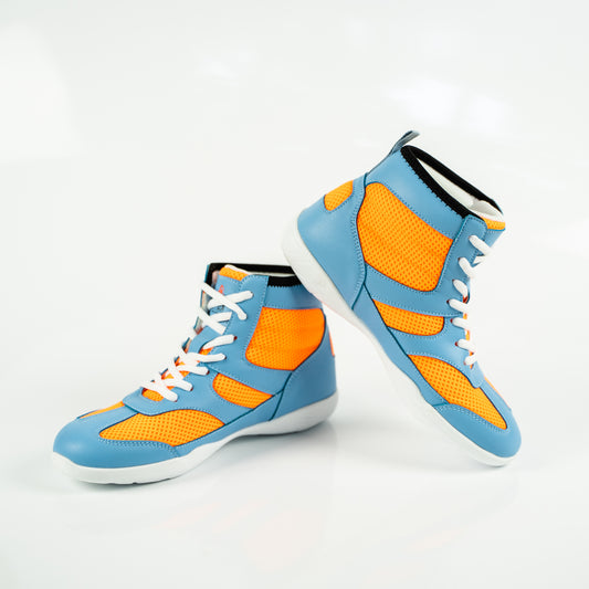 Vigor Hightop Dance Sneakers - Blue & Orange